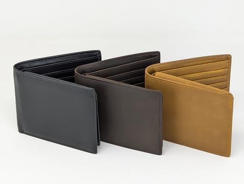 Personalized-Wallet-for-Men-Initial-Monogram-Custom-Engraved-Genuine-Leather-Bifold-Wallet-Birthday-Anniversary-Gift-for-Husband-Boyfriend-Groomsmen-Dad-Grandpa-Light-Brown