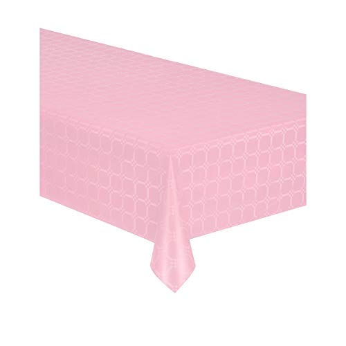 Nappe en Rouleau Papier damassé Rose Pastel 6 m - Rose - Taille Unique