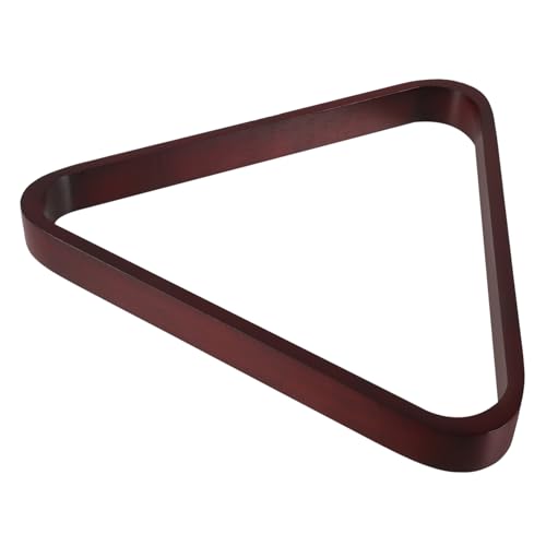 Toddmomy Reliable Billiards Accessory Solid Wood Triangle Rack Billiard Ball Rack Pool Table Triangle Frame Storage