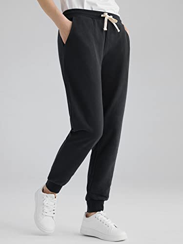 Weintee Women's Petite Joggers Cotton Sweatpants with Pockets2