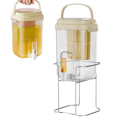 Dispensador de bebidas para , recipiente con gran capacidad y grifo, dispensador de bebidas al aire libre para exteriores, para viajes, aventuras, picnic, refrescos
