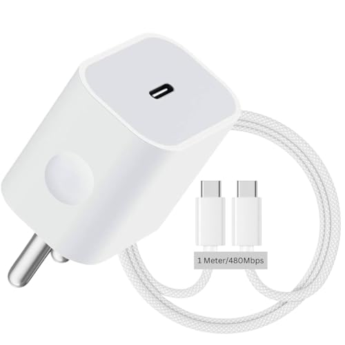Image of 20W Original USB C Charger Adapter with Nylon Cable, Apple MFi Certified, Fast PD Charging with iPhone 16,16 Plus,16 Pro,16 Pro Max i Phone 15 /15 Plus /15 Pro /15 Pro Max, Laptop & Other Type C Devices