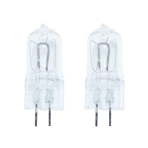 UGEFKMQ 2Pc Bombillas GY6.35 220V 300W Bombilla Halógena G6.35 Base Bipin Regulable Para Lámpara Halógena Marina De Tungsteno 300W