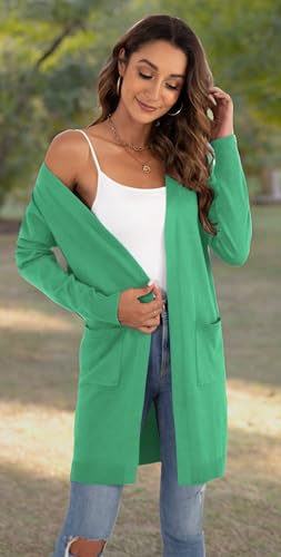 Image of VIISHOW Women's Classic Cardigans Long Sleeve Open Front Casual Knit Cardigan Sweaters Coat Soft Outwear