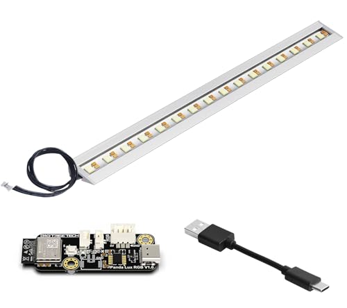 Bambu-Lab P1S P1P X1C X1E 3D�v�����^�[�pBIQU Panda Lux RGB H2D�X�^�C���Ɩ��t���A�b�v�O���[�h���C�g�X�g���b�v�L�b�g�A�_�C�i�~�b�NRGB�Ɩ��v�����^�[�X�e�[�^�X�C���W�P�[�^�[