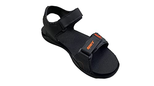 Image of Sparx Men's Black Red Colour SS0124G Series Synthetic Floater Sandal