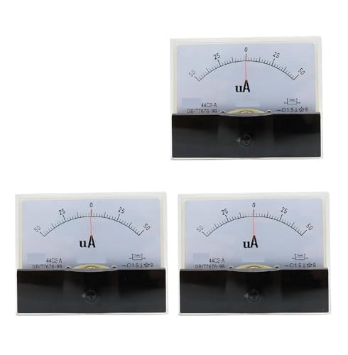 Ampèremètre bidirectionnel 44C2 CC ±200µA avec cadran analogique 80x100mm