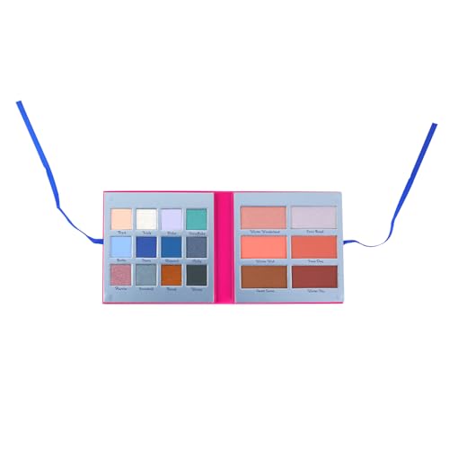 Profusion Cosmetics Wish List 18 Shade Makeup Palette, Richly Pigmented Multi Finish Eyeshadow, Highlighter, and Blush for Dazzling Eyecatchy Looks