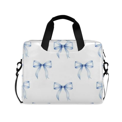 Funda de computadora de 15.6 pulgadas azul claro con correa para evitar golpes