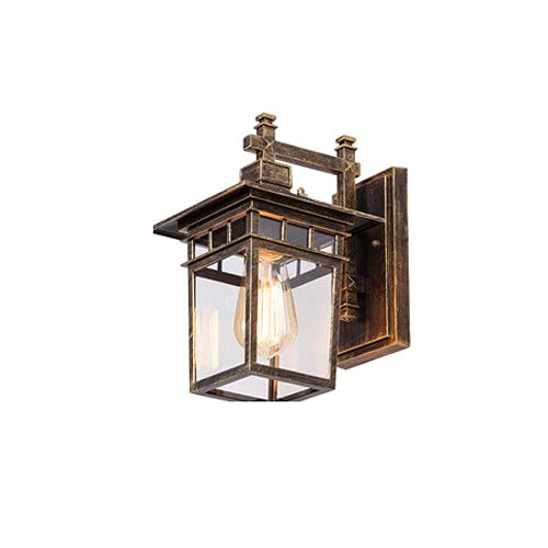 Lanterne en verre applique murale extérieure E27 au design moderne pour villa
