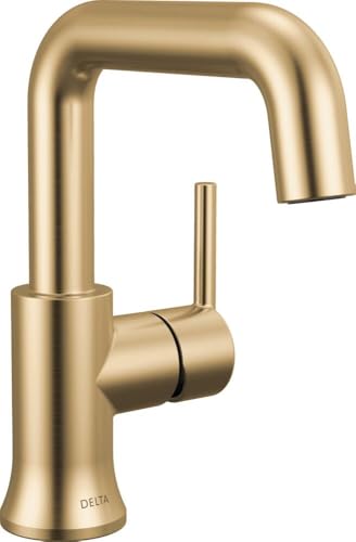 Robinet de salle de bain à poignée unique en mitigeur chromé pour lavabo