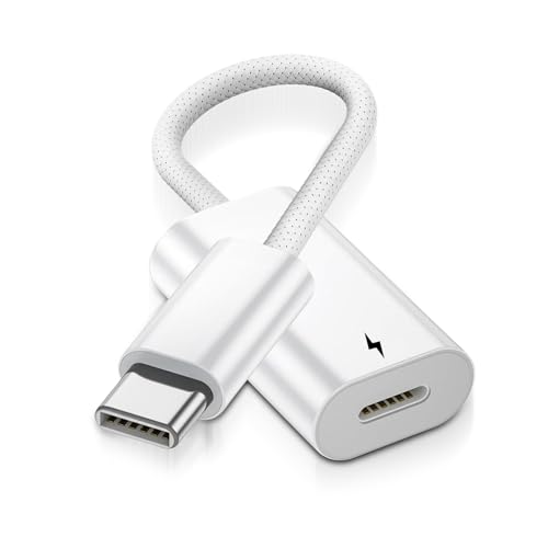 APKLVSR USB-C & Light-ning 3-in-1 Adapter kompatibel mit iPhone 15/16/17 iPad Pro/Air MacBook Adapter für Audio Laden und Datenübertragung mit Headset-Unterstützung