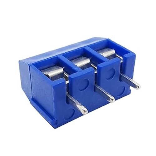 Bornier à vis PCB 301-2P KF301-3P connecteur de câble bleu 3 broches pour montage électronique