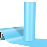 WRAPXPERT Blue Permanent Vinyl, Matte Light Blue Vinyl for Cricut,12' x10ft Adhesive Vinyl Roll for Cricut,Silhouette, Sky Blue