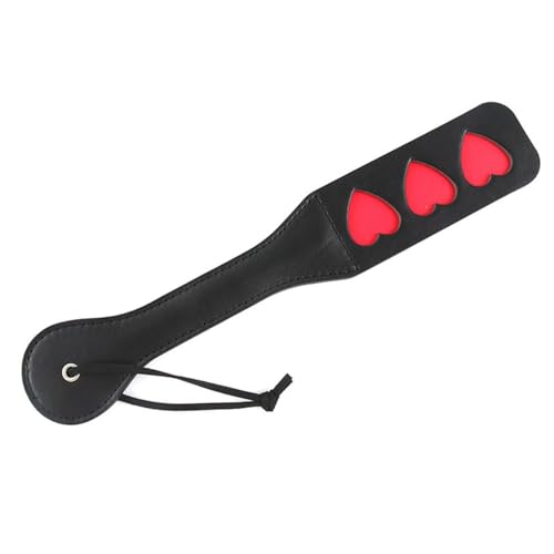 SM Paddel aus Leder,Bondage & SM Leder，SM Paddel Spanking，Leder peitsche， Paddel Flogger Cosplay Sexspielzeug，für Paare Pärchen Fetisch Cosplay (Liebe)