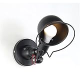 CXYWBD Luces Granier Retro Industrial Wind al Outdoor Wall Ferre Restaurant Café Ceartive Lámpara Pared Familia y Herramientas de Cocina Mejoran (Color: Negro