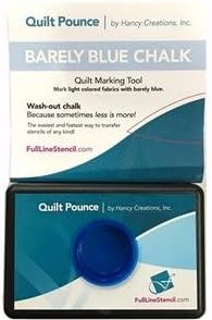 Quilt Pounce Pad with Wash-Out Barely Blue Chalk Powder 2 Oz. Bag