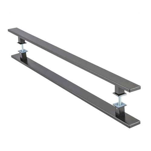 Porta De Madeira + Kit De Correr 2m + Puxador Flat 1m Preto Cor:Carvalho