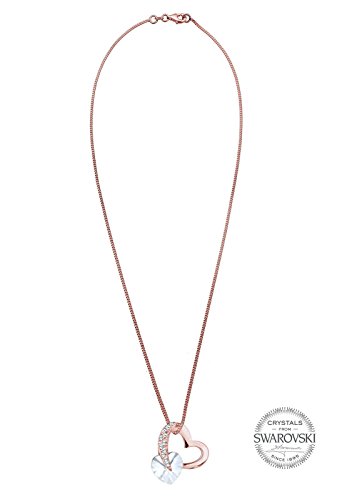 Elli Collana a forma di cuore con cristalli