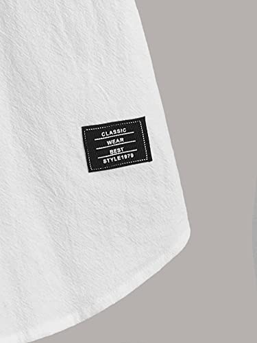 WDIRARA Boy's Summer Shirt Color Block Button Down Shirt Striped Short Sleeve Collar Top4