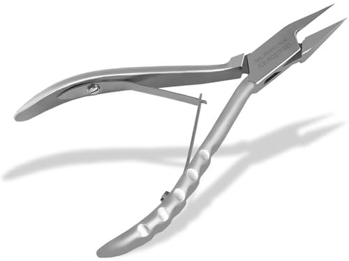 Profi Nagelzange Fußnagelzange Eckenzange Spitz Ideal für eingewachsene Nägel Nagelecken und tiefliegende Fußnägel aus Edelstahl mit Ergonomischen Griff. Maniküre Pediküre Zange in Markenqualität Profi Nagelzange Fußnagelzange Eckenzange Spitz Ideal für eingewachsene Nägel Nagelecken und tiefliegende Fußnägel aus Edelstahl mit Ergonomischen Griff. Maniküre Pediküre Zange in Markenqualität