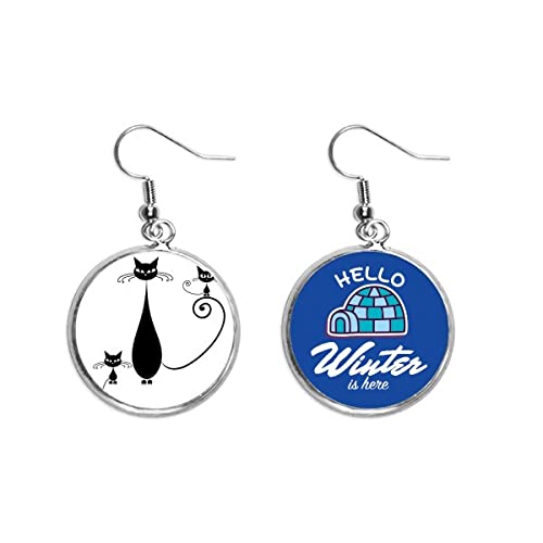 Pendientes de gato negro idóneos para fiestas de Halloween y cenas