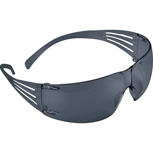 3M SecureFit 200 Verres de protection des yeux, cadre gris et lentille grise, anti-brouillard, 1 Paire - SF202AF