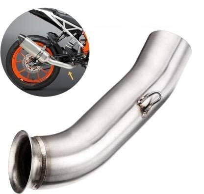 Image of Exhaust Muffler Mid Bend Pipe Compatible with KTM RC 390, Duke 125, Duke 250, and Duke 390 | Durable Performance Bike Silencer Connector