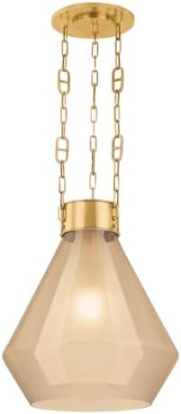 Corbett Lighting 466-19-VB Tragus - 1 Light Pendant 21.5 inches Tall and 19 inches Wide - Vintage Brass Finish