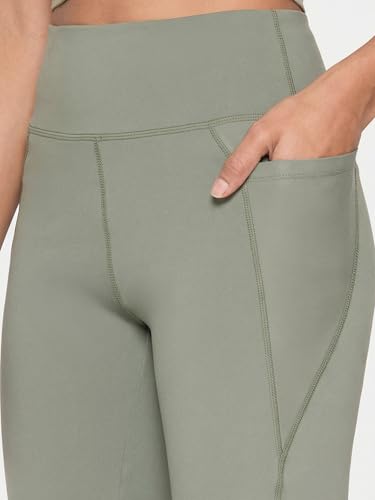 Image of Enamor High Rise Full Length Pull on Boot Cut Active Pant for Women - Relaxed Fit, Quick Dry, Antimicrobial - A402
