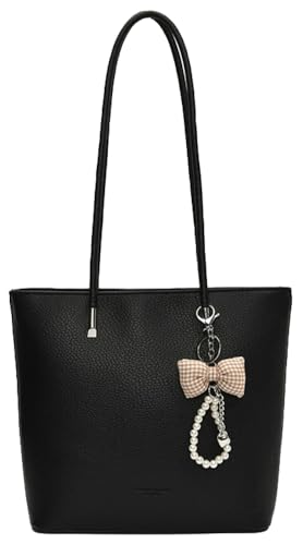 Epsion Pu Leather Shoulder Tote Bag for Women Casual Handbag with Zipper Work Shopper Travel Purse 2025