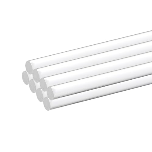 Image of MECCANIXITY 8pcs Acrylic Round Rods 3 /16 inch x 12 inch Clear Acrylic Dowel Rods Sticks Plastic Sticks Strip for DIY Crafts Lighting Gardening Decoration - 5mm x 300mm