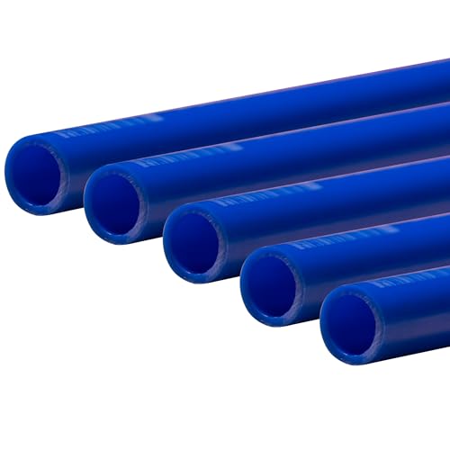 Image of SharkBite 1 Inch x 5 Feet Blue PEX-B, Made in the USA, Pack of 5, Flexible Water Pipe Tubing for Plumbing, U880B5