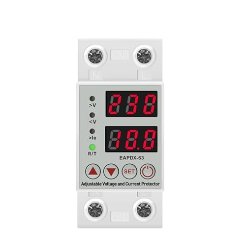 Relais de protection réglable AC 63A 230V pour tableau électrique maison