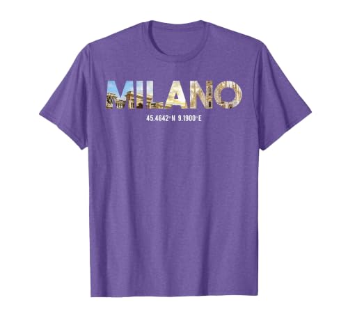 Milano Italy Fashion Italian Native Milano Italia T-Shirt, Men, Purple Heather, Large