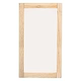 QUARKZMAN Seda Serigrafía Impresión Marco Pequeño 13.8 x 6.3' Madera Reutilizable Lavable Serigrafía Herramienta Inicio Kit con 120 Malla para Principiantes Camisetas Serigrafía