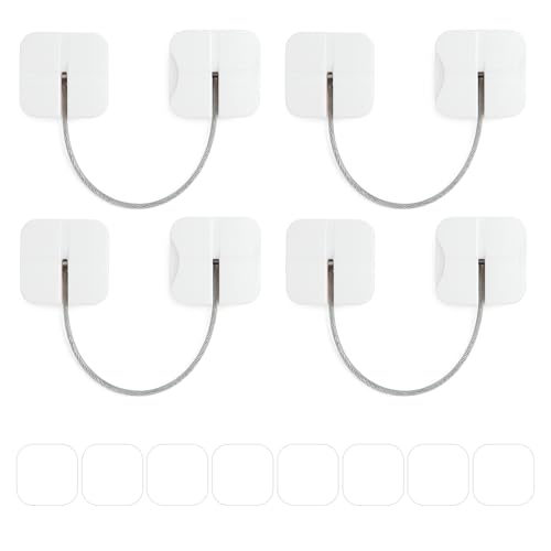 Image of 4 Pack Cabinet Locks Baby Proofing, Maveek Child Proof Drawer Locks Dual-Button White Fridge Lock Toilet Closet Dresser Kitchen Refrigerator Door Window Latch For 0-24 Month Infant Safety