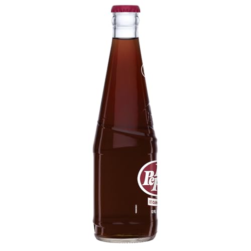 Image of Dr Pepper Real Sugar Soda 12 Oz Glass Bottle (Pack of 6, Total of 72 Oz)