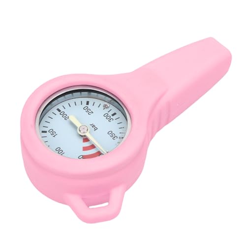 KIMISS Manómetro de Buceo de Precisión - Medidor de Presión Preciso para Uso Subacuático - Diseño de Acero Luminoso (PINK)