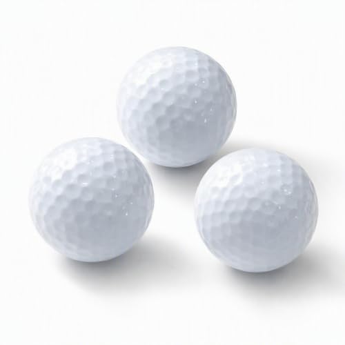 fshxj 3 Stück Golfbälle,Hochleistungs-Golfbälle,42mm Golfball,Übungs Golfball,Kunststoff Golf Trainingsbälle,Weich Golf Trainingsbälle Für Indoor...