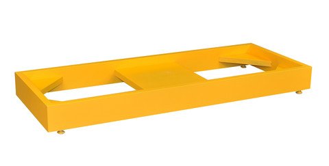 Image of Scimatco SC1861 Stak-A-Cab Plywood Floor Stand, 46-1 /2 inch Width x 4-5 /8 inch Height x 17-3 /4 inch Depth, Yellow