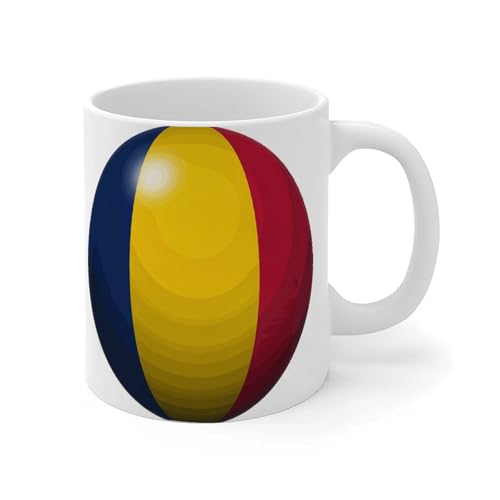 Mug humoristique Tchad Accent Tchad Drapeau Sports Bar Fête Événements Tasse en céramique Mock Up Cadeaux pour sœur, petit ami, mère, parents 325 ml Blanc