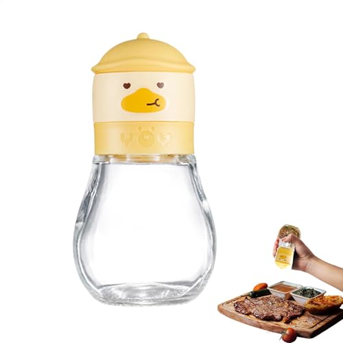 Salzmühle – Yellow Duck Tragbare Küchen-Salz- und Pfeffermühle, 180 ml/200 ml, manuelle Küchen-Pfeffer- und Meersalzmühle mit einstellbarer Grobheit, für Gewürze, Meersalz, Kaffeebohnen