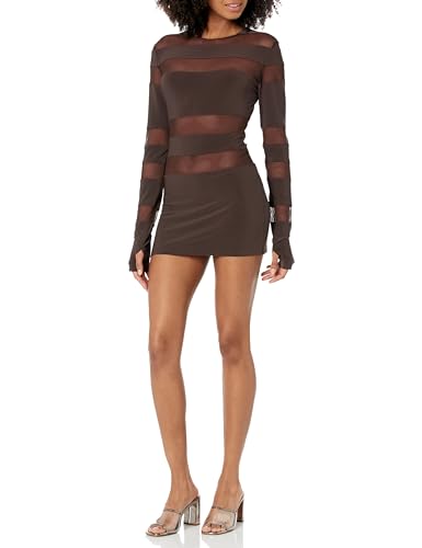 Image of Norma Kamali Women's Spliced Long Sleeve Pickleball Dress