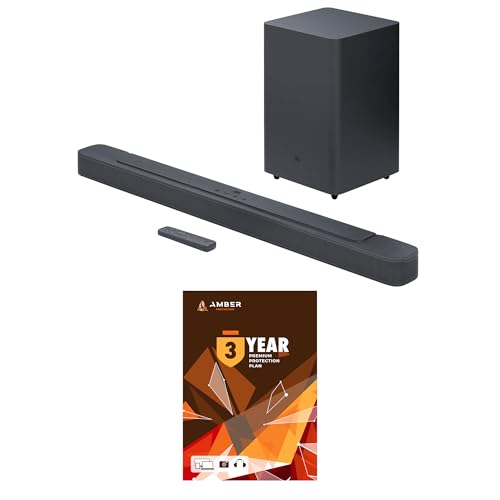Image of JBL BAR-2-1-DEEP-BASS-MK2 2.1ch Soundbar and Subwoofer with Dolby Digital and 3 Year Amber Protection Plan (2022)