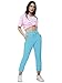 Love My Fashions® Womens Italian Trouser Pants Ladies Open Ankle Sportswear Stretchy Cotton Summer Pajama Jogging Bottoms Sky Blue