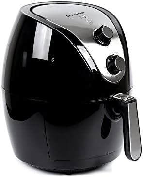 EMtronics EMAF45L Family Size Air Fryer 4.5 Litre for Oil Free & Low Fat Healthy Cooking, 30-Minute Timer - Black