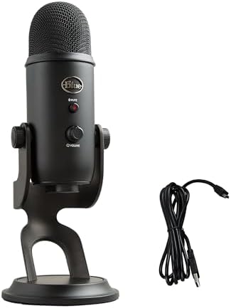 Logitech for Creators Blue Yeti USB Condenser Microphone in Blackout finish