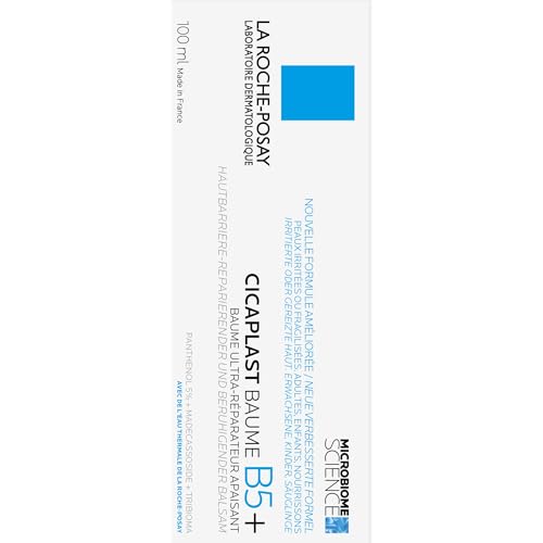 La Roche-Posay Cicaplast Baume B5+ Multi-Purpose Ultra-Repairing Soothing Balm Skin Barrier Repair Panthenol Madecassoside Prebiotic Tribioma For Irritated Sensitive Skin 100ml