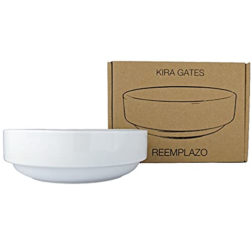 Design Futterstation Set für Katzen und kleine Hunde | Keramik Futternapf | Erhöhte Futterstation aus Birkenholz | Made in Germany | rutschfest (Ersatznapf) Cover